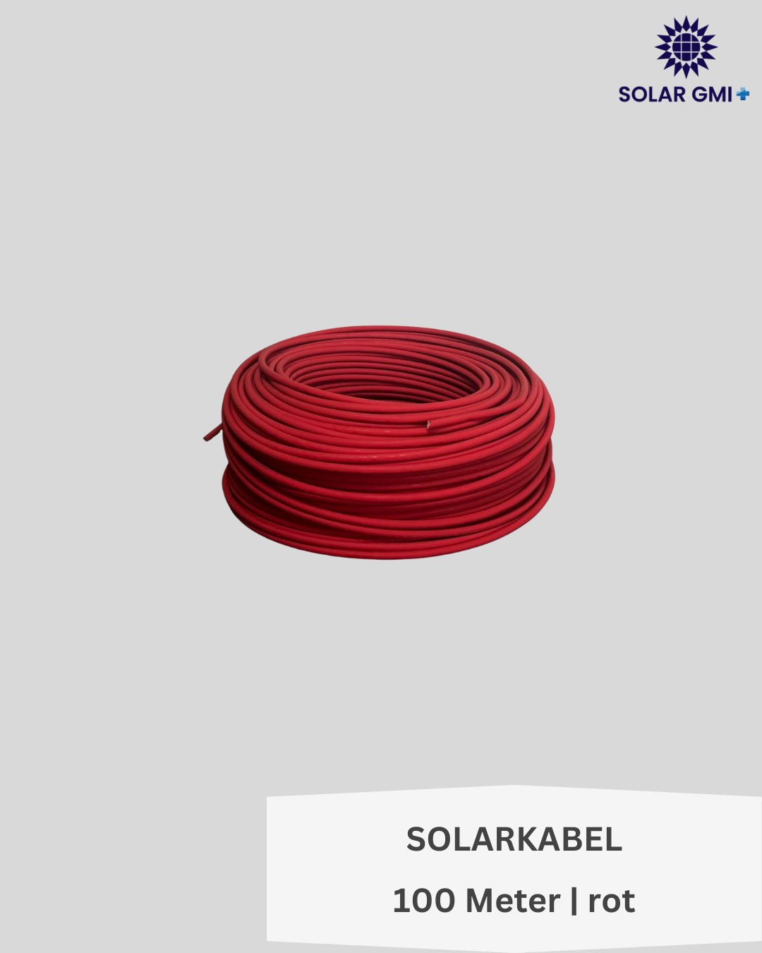 Solarkabel H1Z2Z2-K, 6mm² rot - 100 m Rolle